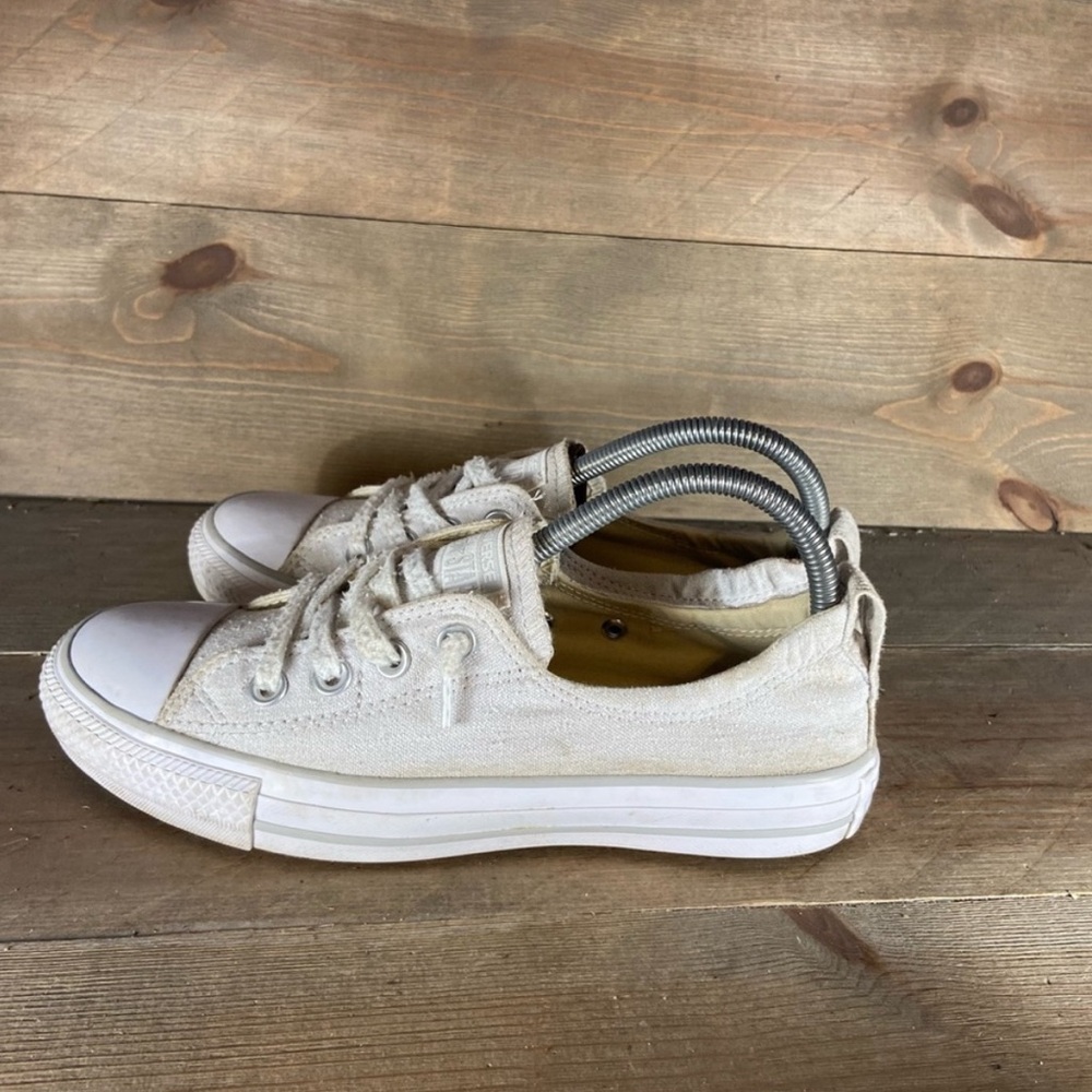 Converse all star chuck Taylor shoreline women size 7.5 shoe gray slip on sneake